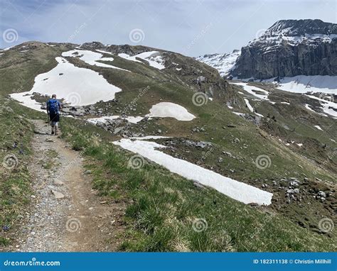 Hiking on the Engelberg Mountains, Switzerland Editorial Stock Photo ...