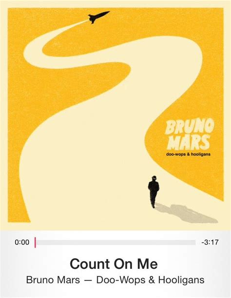 Count On Me by Bruno Mars | Music album cover, Album cover design ...