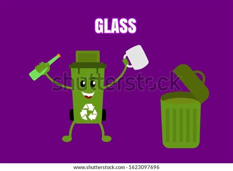 Green Bin Collection Recycle Bin Green Stock Vector (Royalty Free) 1623097696