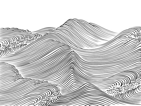 Wave art, Ocean drawing, Pattern art