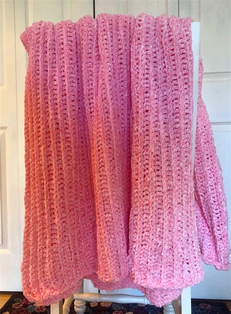 Velvet Yarn Crochet Blanket | AllFreeCrochetAfghanPatterns.com