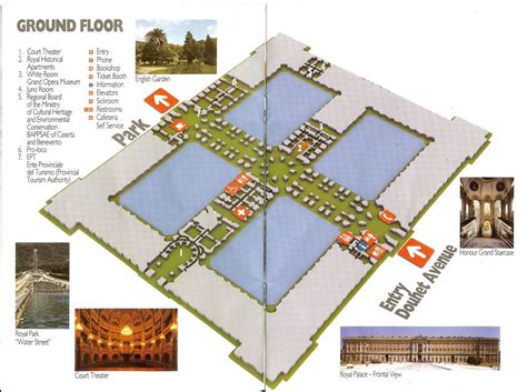 Royal Palace of Caserta, Italy. Floor plan and guide to the Palace ...