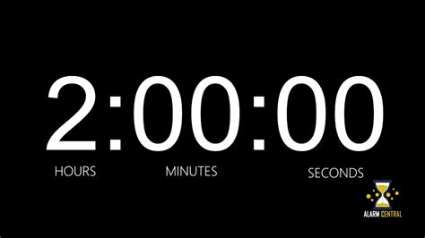 2 Hour Timer | Alarm Central - YouTube