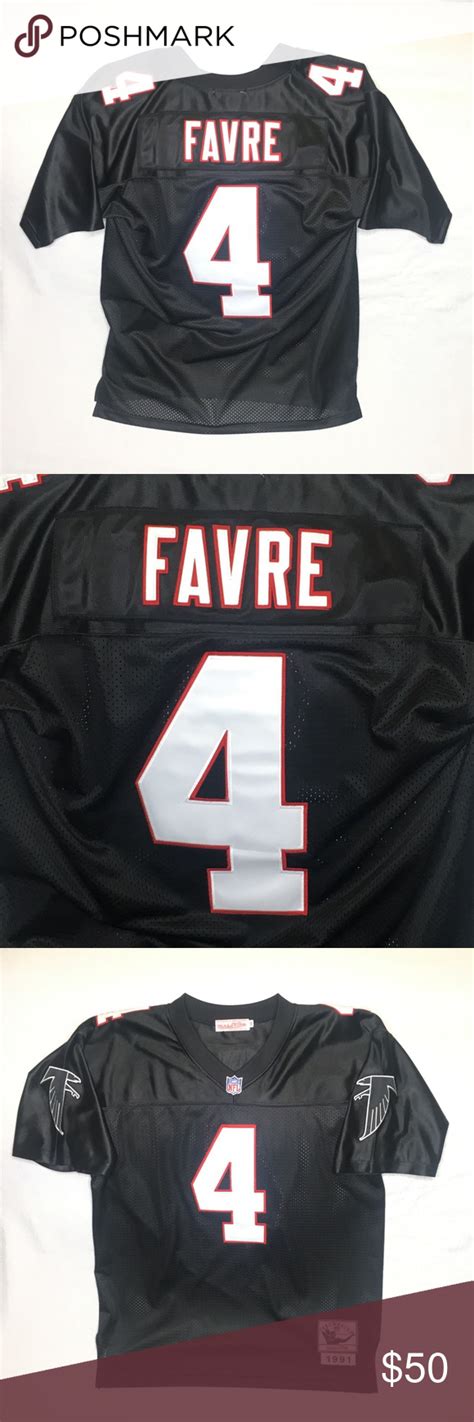 Brett Favre Atlanta Falcons Football Jersey Sz 50 Mitchell Ness Brett ...