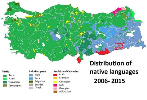 Languages Of Turkey Estimates : r/LinguisticMaps