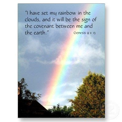 Rainbow Promise, Genesis 9 v 13 | Postcard | Zazzle | Jesús de nazareth ...