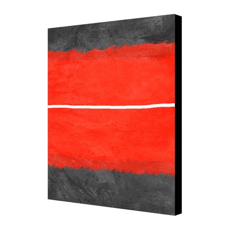 Grey And Red Abstract 2 (15"L x 20"H) - Naxart Abstract Art - Touch of Modern