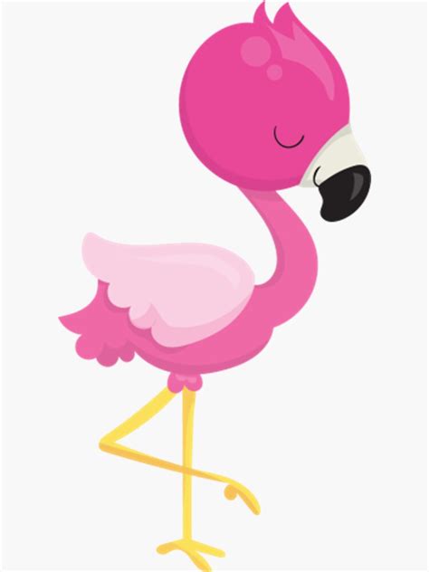 "Adopt me Cute Flamingo" Sticker for Sale by petersbrog | Redbubble