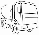 Concrete mixer truck coloring Page  Free And Printable sketch template