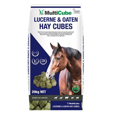 Multi Cube Mix Oaten Hay & Lucerne Blue - Oakford Stockfeeds