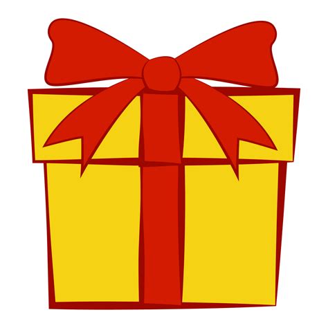 clip art of gift box with yellow color 5644121 Vector Art at Vecteezy