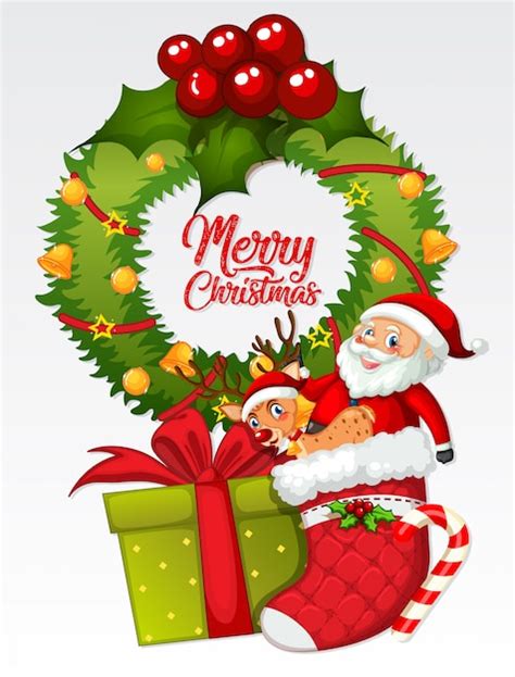 Free Vector | Merry christmas card template