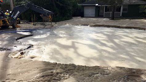 Water Main Break Causes Flooding in Downtown Orlando