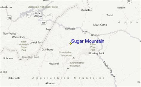 Sugar Mountain Ski Resort Guide, Location Map & Sugar Mountain ski holiday accommodation