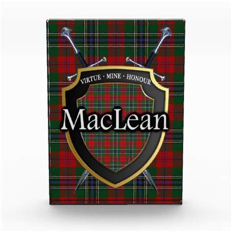 Scottish Clan MacLean Tartan Photo Block | Zazzle