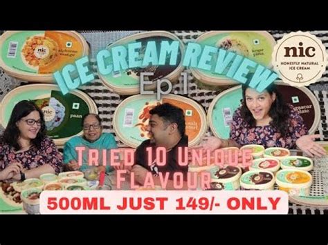 NIC Natural Ice Cream Review | 10 Unique Flavours | Zomato Best Deal ...