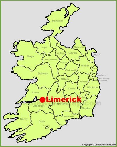 Limerick Maps | Ireland | Maps of Limerick