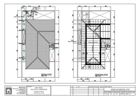 Rencana Atap Autocad - Riset