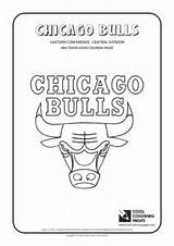 Cool Coloring Pages Chicago Bulls  NBA Basketball Teams logos coloring sketch template
