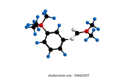 Molecular Structure Neostigmine Prostigmin Medication 3d Stock ...