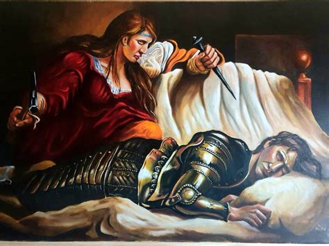 Jael and Sisera Painting by dirk van der meyden | Saatchi Art