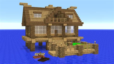 Minecraft Tutorial How To Make A Modern Water House Youtube