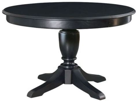 Camden Black Extendable Round Dining Table from American Drew (919-704R) | Coleman Furniture
