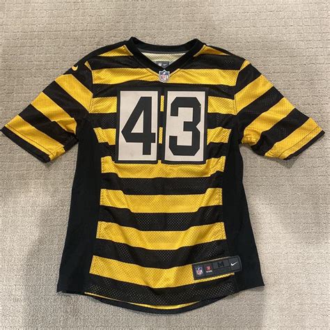 Authentic Troy Polamalu alternate jersey - Depop