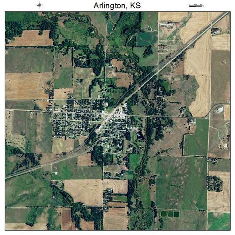 Aerial Photography Map of Arlington, KS Kansas