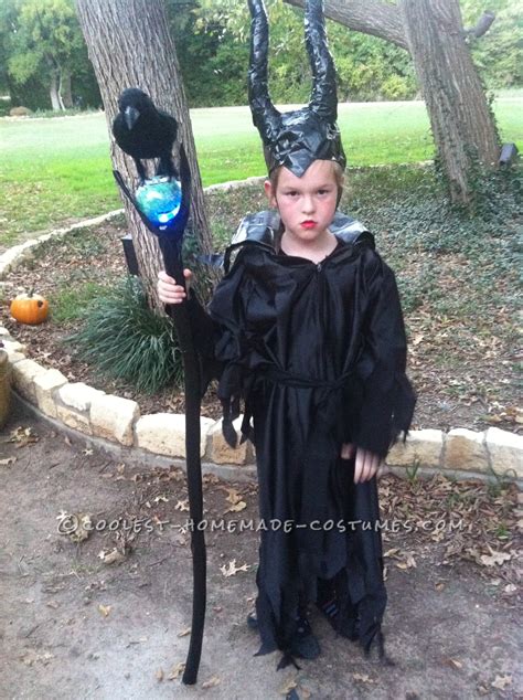 Homemade Maleficent Costume for a Girl