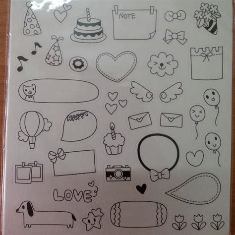 READY STOCK INSTAX STICKER 6SHEETS/SET, Hobbies & Toys, Stationery ...