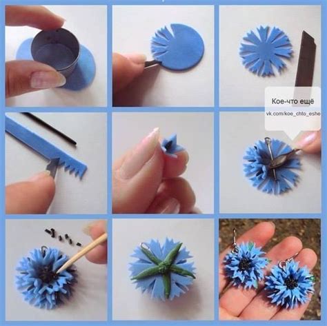 DIY Tutorial FIMO Polymer clay - flower: Polymer Clay Diy, Fimo Clay, Polymer Clay Projects ...