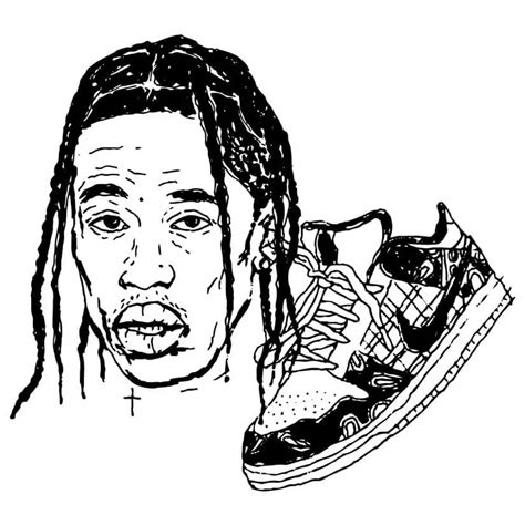 Travis Scott Rapper Coloring Page Travis Scott Rapper Coloring Pages | The Best Porn Website