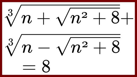 Hardest maths questions - solve equation involving cube roots - YouTube