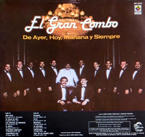 EL GRAN COMBO DE PUERTO RICO 20 Anos de Exitos Salsa Album Cover Gallery & 12" Vinyl LP ...