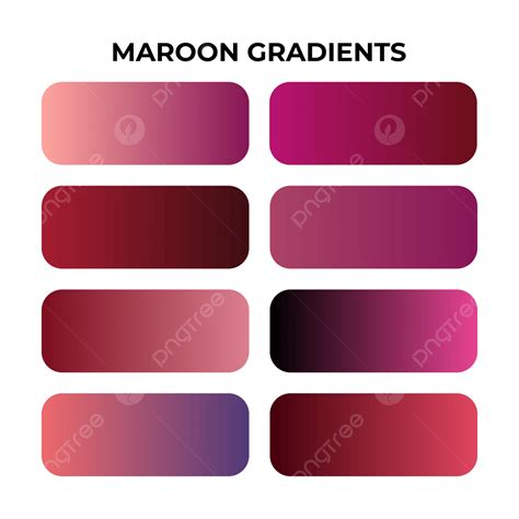 Hình ảnh Bộ Bảng Màu Gradient Maroon Vectơ PNG , Màu Nâu Sẫm, Gradient ...