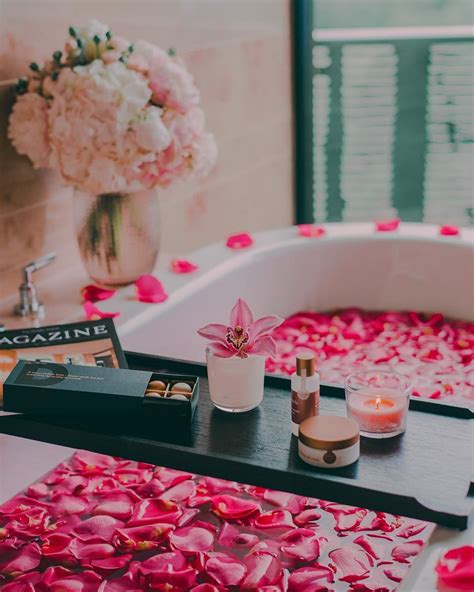 Indulge in a rose petal bath at @thedoldergrand 📸 @sarahannabella | Rose petal bath, Girl ...