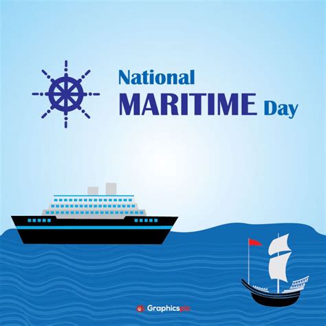 An abstract illustration on National Maritime Day - Free Vector ...