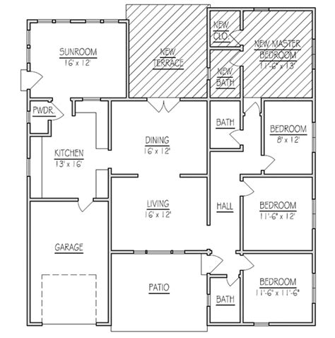 Home Addition Floor Plans & Ideas | Design Solution for Rear Addition