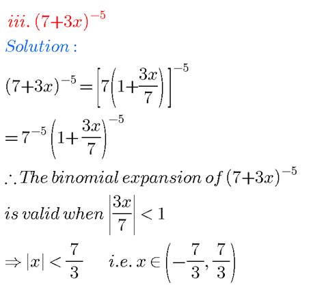 Binomial Theorem Solutions Inter second year Maths - MATHS GLOW