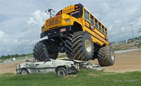 Tanner loves school busses and monster trucks - here's the best of both! | Monster trucks ...