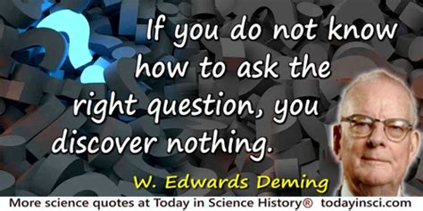 W. Edwards Deming Quotes - 12 Science Quotes - Dictionary of Science Quotations and Scientist Quotes