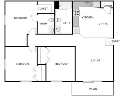 Floor Plans - Woodside Village Apartments - Stevens Point, Wisconsin