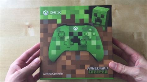 Unboxing Xbox One Minecraft Creeper Controller (UK) - YouTube