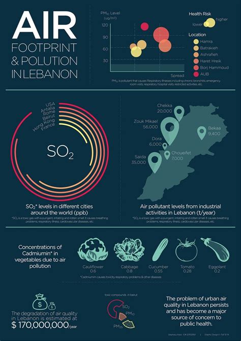 Air pollution in Lebanon infographic poster | Air pollution poster, Air pollution project, Air ...