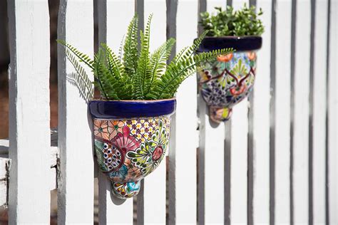 Sensational Mexican Ceramic Wall Planters Hanging Aloe