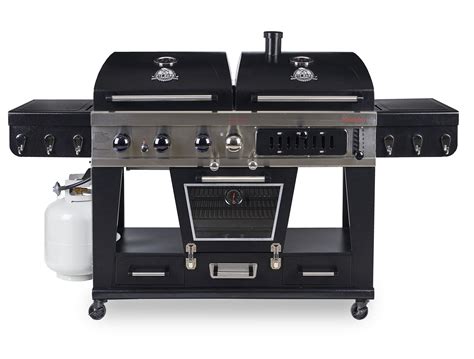 Pit Boss Memphis Ultimate 4-in-1 Gas & Charcoal Combo Grill with Smoker ...