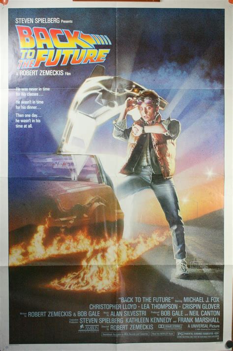 BACK TO THE FUTURE, a Stephen Spielberg Vintage Movie Poster. - Original Vintage Movie Posters