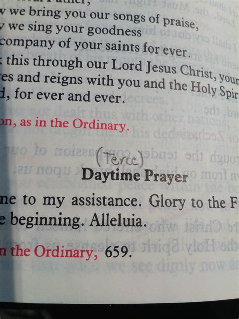 Daytime Prayer in the Liturgy of the Hours: Some Historical Notes and a ...