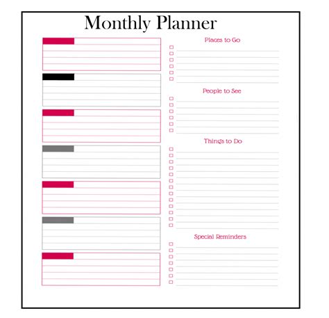 Monthly Planner PDF | Free Printable Calendar 2023